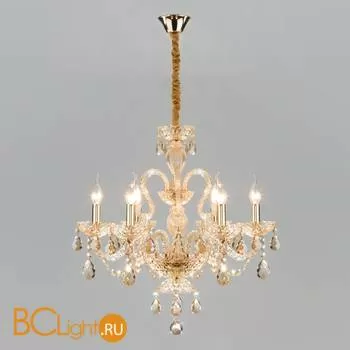 Люстра Eurosvet Alcedo 10097/6 золото/тонированный хрусталь Strotskis - Фото 1