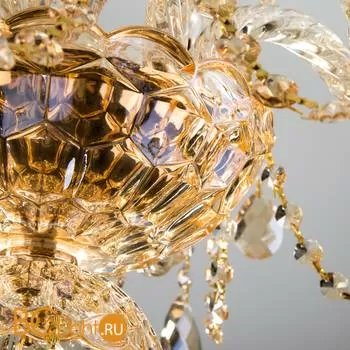 Люстра Eurosvet Alcedo 10097/6 золото/тонированный хрусталь Strotskis - Фото 2