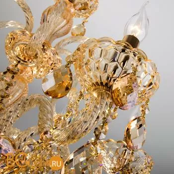 Люстра Eurosvet Alcedo 10097/6 золото/тонированный хрусталь Strotskis - Фото 0