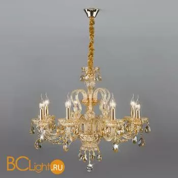 Люстра Eurosvet Alcedo 10097/8 золото/тонированный хрусталь Strotskis - Фото 0