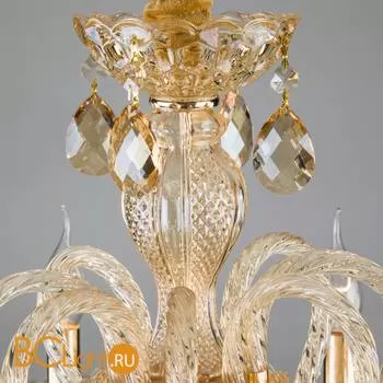 Люстра Eurosvet Alcedo 10097/8 золото/тонированный хрусталь Strotskis - Фото 2