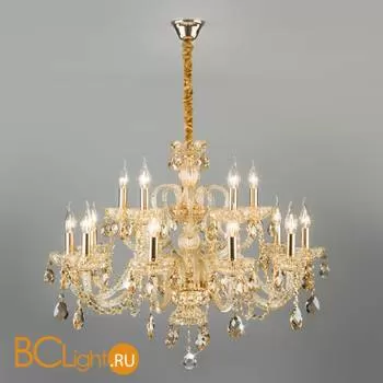 Люстра Eurosvet Alcedo 10097/15 золото/тонированный хрусталь Strotskis - Фото 2