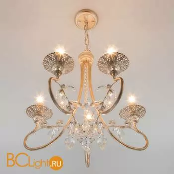 Люстра Eurosvet Alexandria 60057/5 белый с золотом - Фото 0