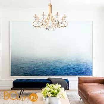 Люстра Eurosvet Alexandria 60057/8 белый с золотом - Фото 2