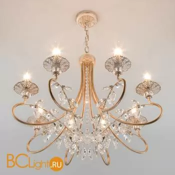 Люстра Eurosvet Alexandria 60057/8 белый с золотом - Фото 1