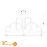 Люстра Eurosvet Alix 30177/6 хром - Фото 4