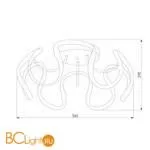 Потолочный светильник Eurosvet Alstroemeria 90238/1 кофе - Фото 1