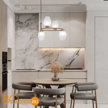 Подвесной светильник Eurosvet Alva new 30183/4 латунь a064682 - Фото 2