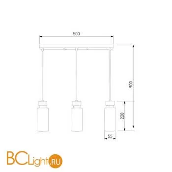 Подвесной светильник Eurosvet Amado 50115/3 черный - Фото 1