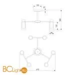 Люстра Eurosvet Amado 70115/6 белый a061528 - Фото 2