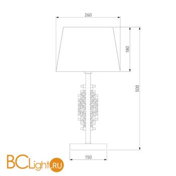 Настольная лампа Eurosvet Amalfi 01065/1 хром - Схема