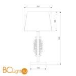 Настольная лампа Eurosvet Amalfi 01065/1 хром - Схема