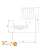 Бра Eurosvet Amalfi 60081/1 хром - Схема