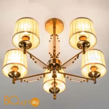 Потолочная люстра Eurosvet Amalfi 60081/5 золотая бронза - Фото 0