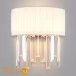 Настенный светильник Eurosvet Amantea 10106/2 хром/прозрачный хрусталь Strotskis