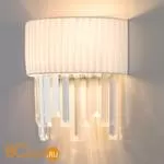 Настенный светильник Eurosvet Amantea 10106/2 хром/прозрачный хрусталь Strotskis - Фото 0