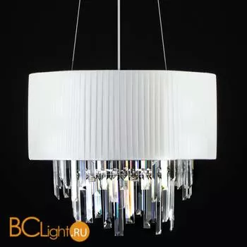 Подвесной светильник Eurosvet Amantea 10106/6 хром/прозрачный хрусталь Strotskis - Фото 0