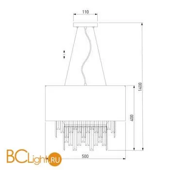 Люстра Eurosvet Amantea 10122/6 хром - Фото 3