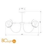 Люстра Eurosvet Amato 70110/6 черный - Фото 1