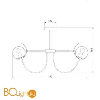 Люстра Eurosvet Amato 70110/8 черный - Фото 1