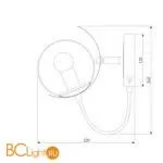 Настенный светильник Eurosvet Amato 70110/1 черный - Фото 3