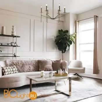 Потолочный светильник Eurosvet Anders new 60142/6 латунь a061930 - Фото 2