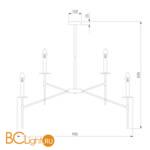 Потолочный светильник Eurosvet Anders 60142/9 латунь a061931 - Схема