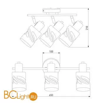 Бра Eurosvet Ansa 20120/3 чёрный жемчуг - Фото 2