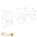 Бра Eurosvet Ansa 20120/1 хром a057765 - Фото 0