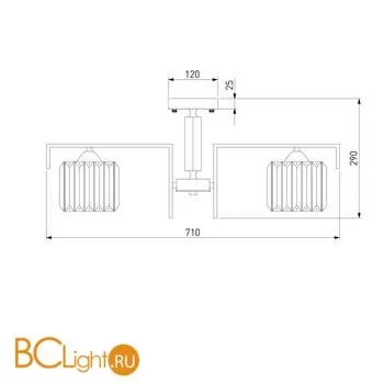 Люстра Eurosvet April 10126/5 золото - Фото 3