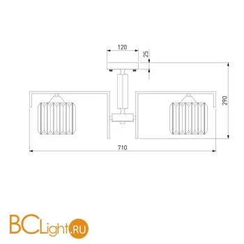Люстра Eurosvet April 10126/5 хром - Фото 3