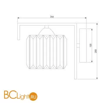 Бра Eurosvet April 10126/1 золото - Фото 2