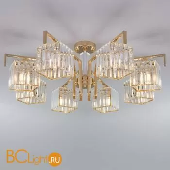 Люстра Eurosvet April 10117/8 золото/прозрачный хрусталь Strotskis - Фото 0