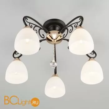 Потолочная люстра Eurosvet Arabella 70087/5 черный/золото - Фото 0