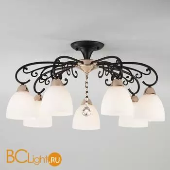 Потолочная люстра Eurosvet Arabella 70087/7 черный/золото