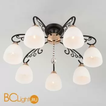 Потолочная люстра Eurosvet Arabella 70087/7 черный/золото - Фото 0