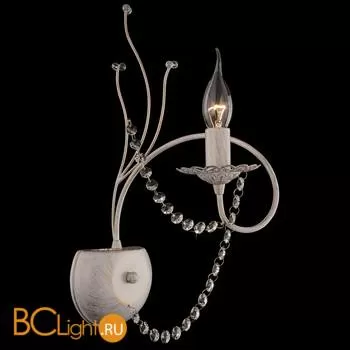 Бра Eurosvet Арабеска 10002/1 белый с золотом/прозрачный хрусталь Strotskis