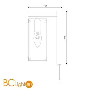 Бра Eurosvet Aragon 60116/1 черный - Фото 3