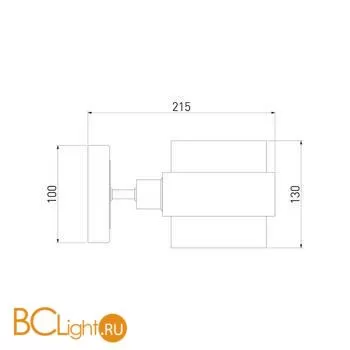 Настенный светильник Eurosvet Arcada 70127/1 черный - Фото 1