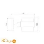 Настенный светильник Eurosvet Arcada 70127/1 черный - Фото 1