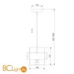 Подвесной светильник Eurosvet Arcada 50243/1 хром a060522 - Фото 2