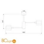 Люстра Eurosvet Arcada 70127/8 черный/дымчатый a060653 - Фото 3