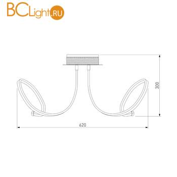 Потолочный светильник Eurosvet Arcana 90111/5 белый 80W - Схема
