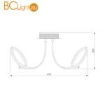 Потолочный светильник Eurosvet Arcana 90111/5 белый 80W - Схема