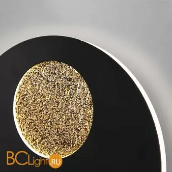 Настенный светильник Eurosvet Areola 40150/1 LED черный /золото - Фото 1