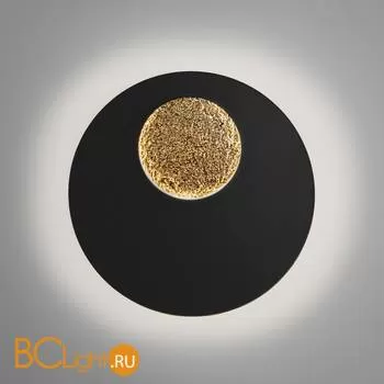 Настенный светильник Eurosvet Areola 40150/1 LED черный /золото