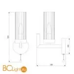 Бра Eurosvet Arganie 60133/1 латунь a057755 - Фото 2