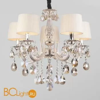 Люстра Eurosvet Argenta 10098/5 серебро/тонированный хрусталь Strotskis