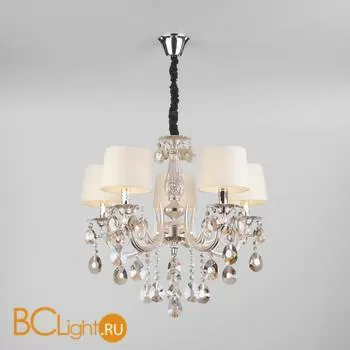 Люстра Eurosvet Argenta 10098/5 серебро/тонированный хрусталь Strotskis - Фото 0