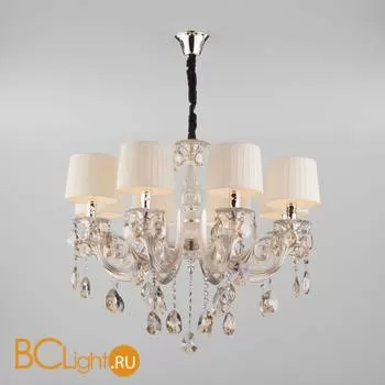 Люстра Eurosvet Argenta 10098/8 серебро/тонированный хрусталь Strotskis